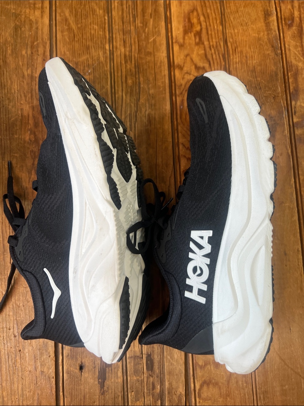 Hoka Women’s Ahari Black and White Running Shoes Sneakers size 8 wide - Picture 7 of 8